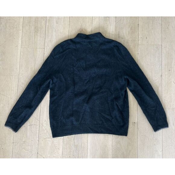 MERINOMINK Made In New Zealand POSSUM FUR & MERINO WOOL Teal Blue Sweater XL‎ - Picture 5 of 8